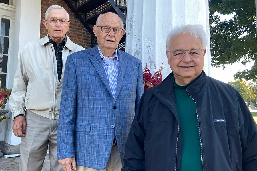 From left, Lance Humphreys, Charlie Knapp, and Jim Wenstrom