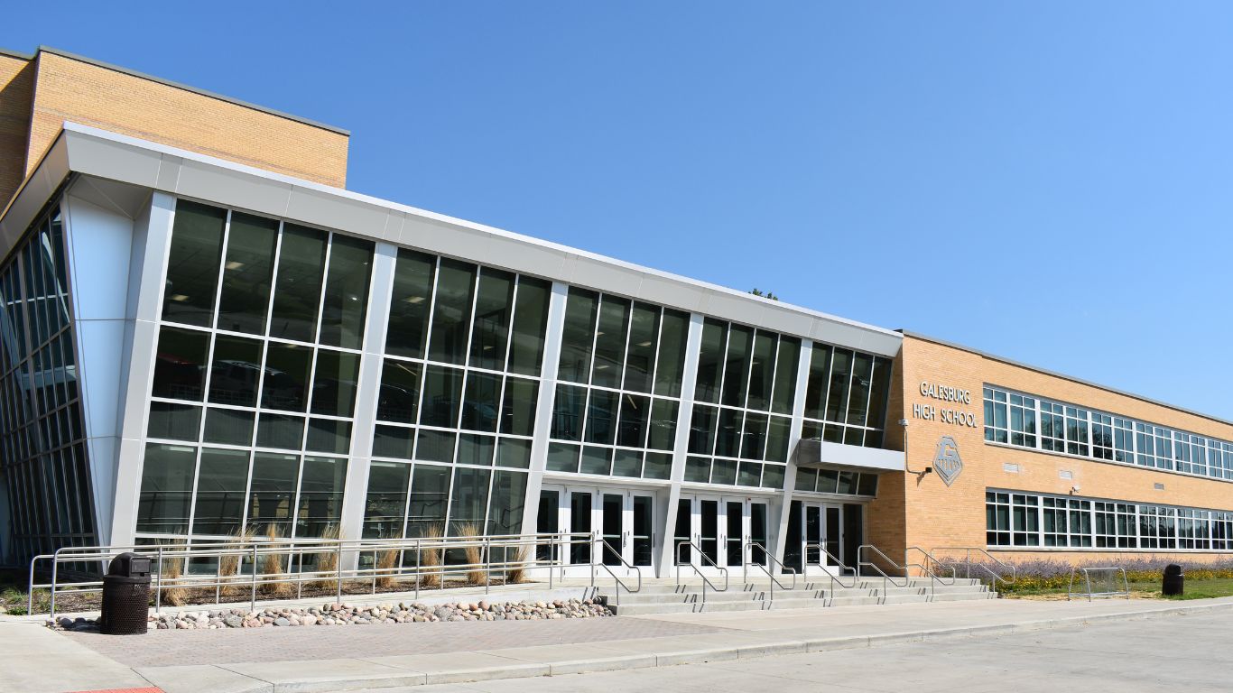 Exterior of Galesburg High School